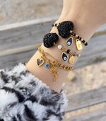 Black Hearts Bracelets