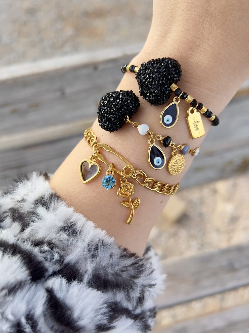 Black Hearts Bracelets
