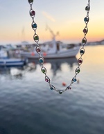 Silver Colorful Eyes Choker - Image 2