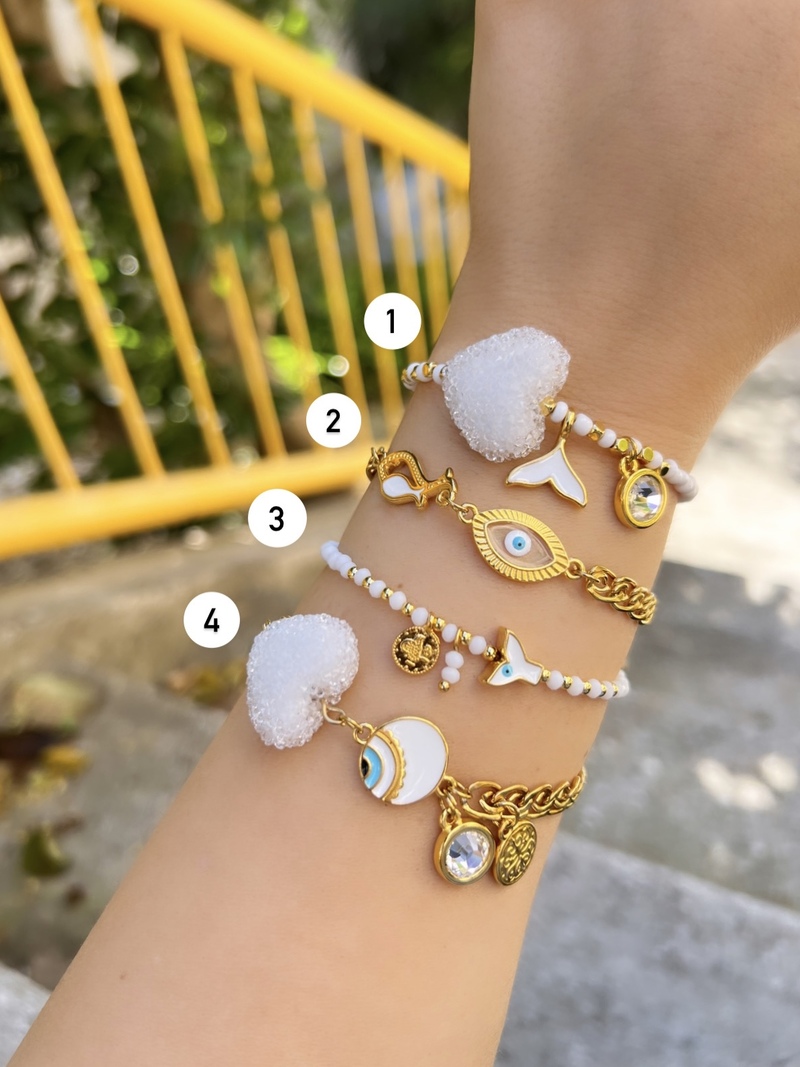 Blanche & Gold Bracelets
