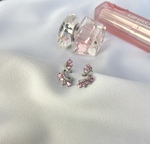 Pink Waterdrop Earrings - Image 2