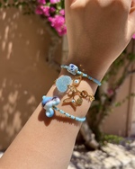 Baby Blue Mickey & Hearts Bracelets