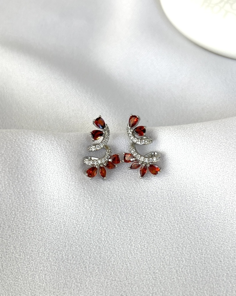 Red Waterdrop Earrings