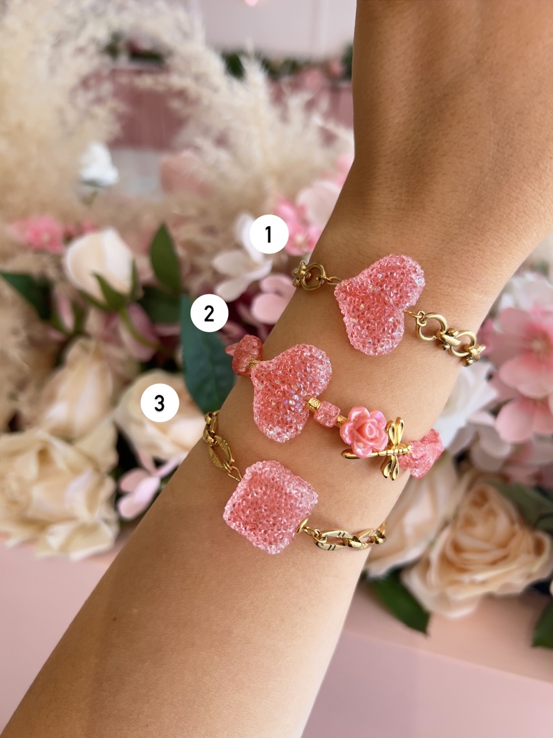 Peachy & Sparkly  Bracelets