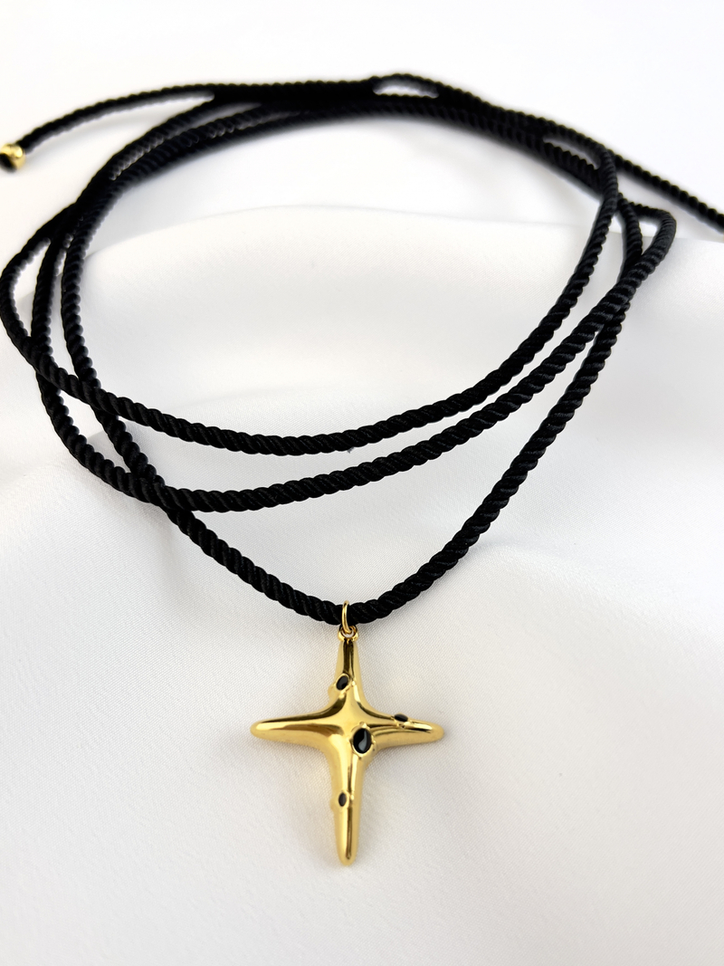 Gold Cross Choker