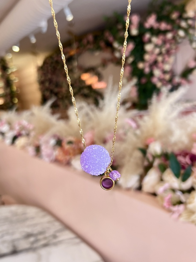 Violet Candy Necklace