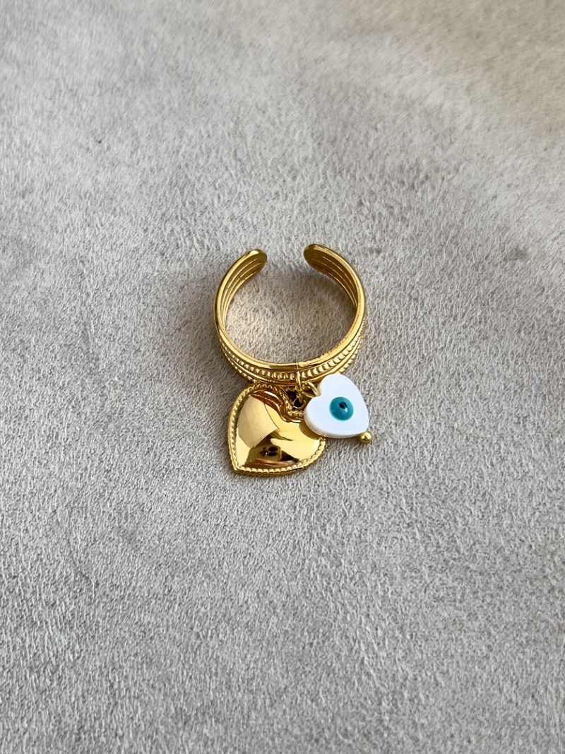 Eye & Heart Ring