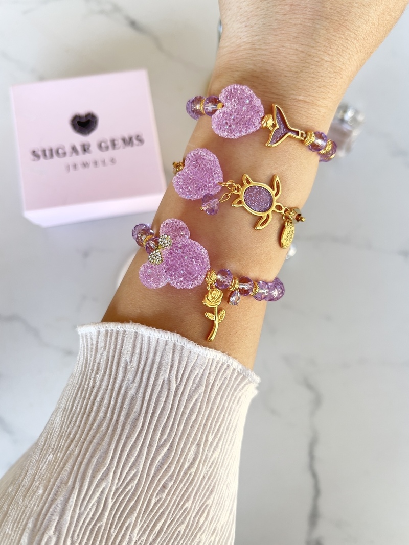 Lilac Sugar Bracelets