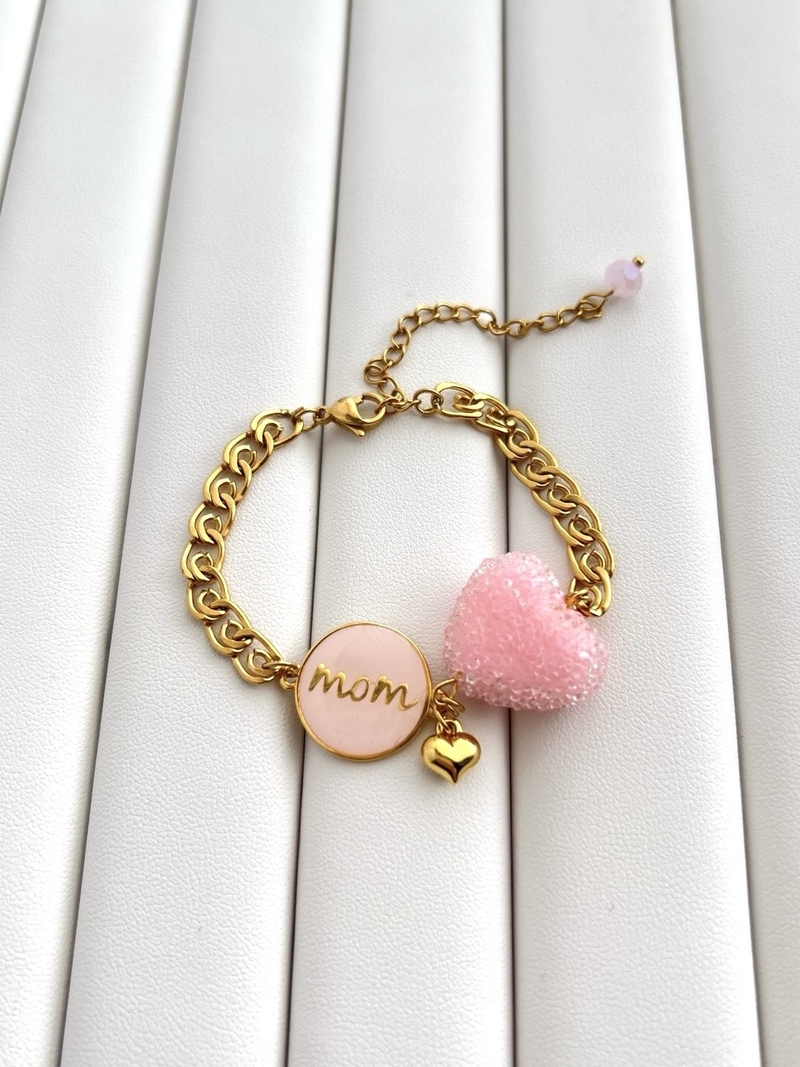 Sugar Heart Mom Bracelet