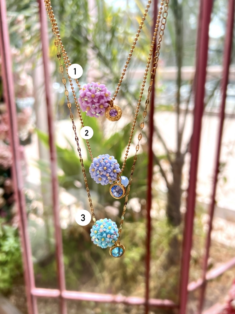Sparkly Flower Necklace