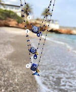 Ocean Ceramic Cubes Necklace - Image 2