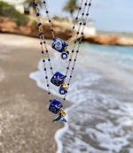 Ocean Ceramic Cubes Necklace