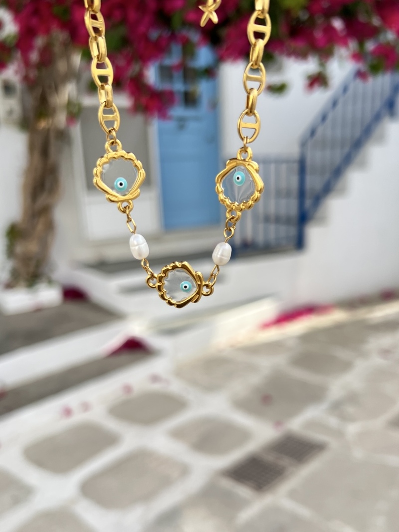 Shells & Pearls Anklet