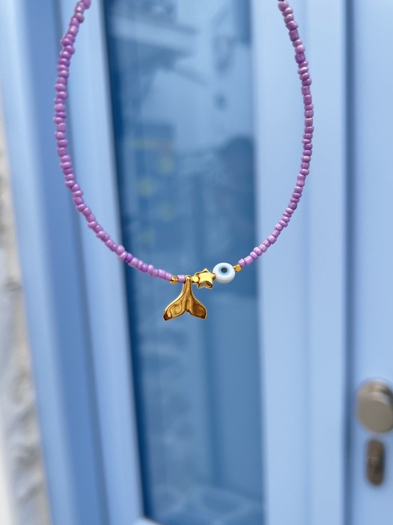 Lilac Mermaid Anklet