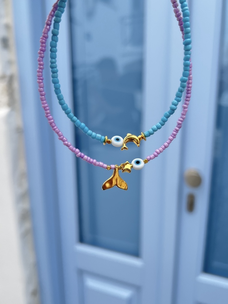 Lilac Mermaid Anklet