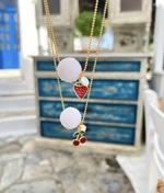 Strawberry & Cherry Necklace