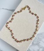 Purple Glitter Cherry Necklace - Image 2