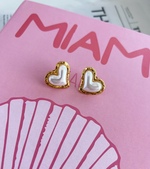Pearly Heart Earrings - Image 2