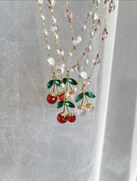 Red Cherry Necklace - Image 2