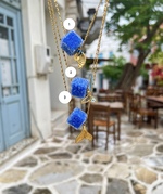 Blue Sugar Cube Necklace - Image 2