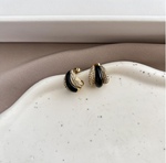 Black Zircon Earrings - Image 2