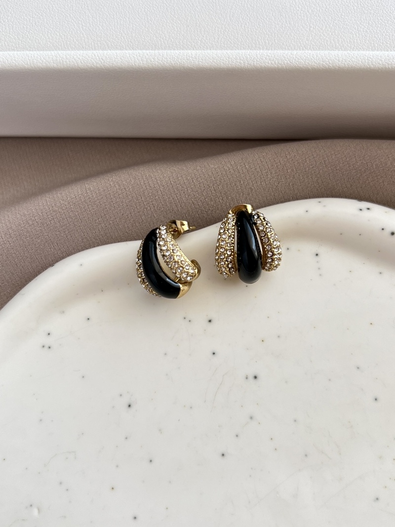 Black Zircon Earrings