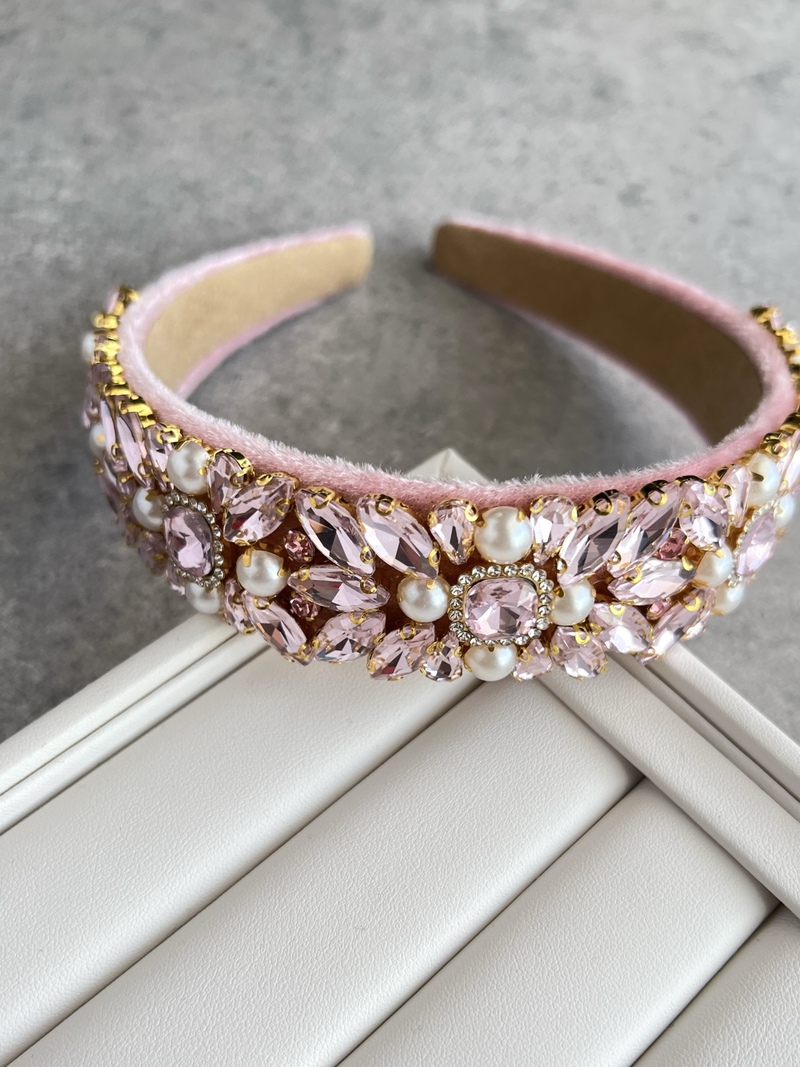 Pink Crystal Headband