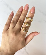 Gold Ariale Rings