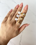 Gold Ariale Rings - Image 2