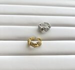 Zircon Croissant Rings