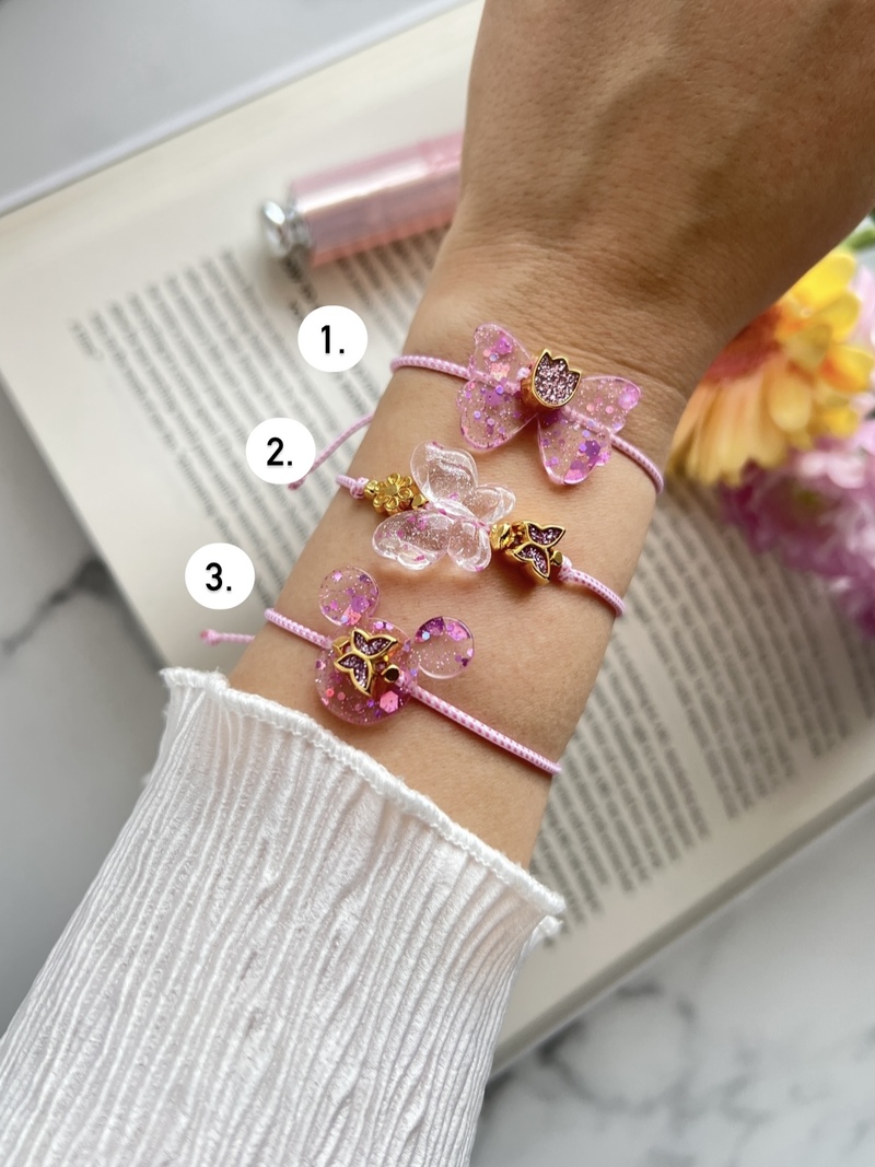 Butterfly Glitter Bracelets