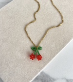 Cherry Bead Necklace