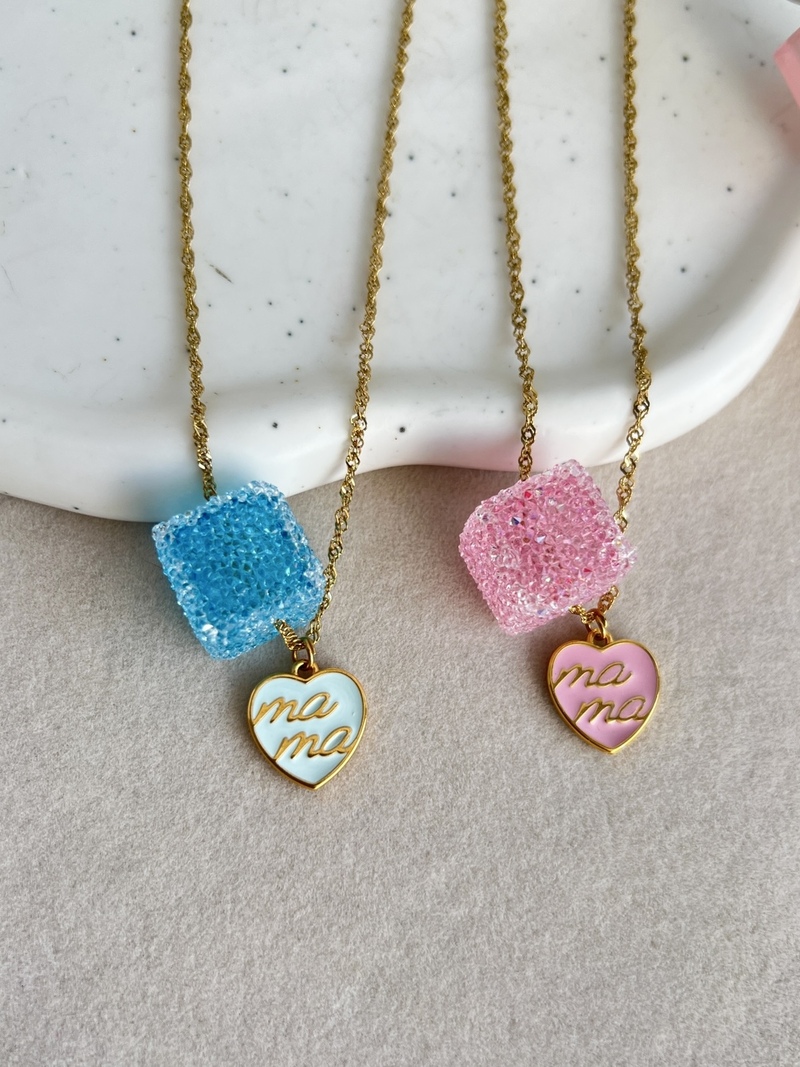 Mom Sugar Cube Necklace