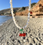 Cherry cream Necklace