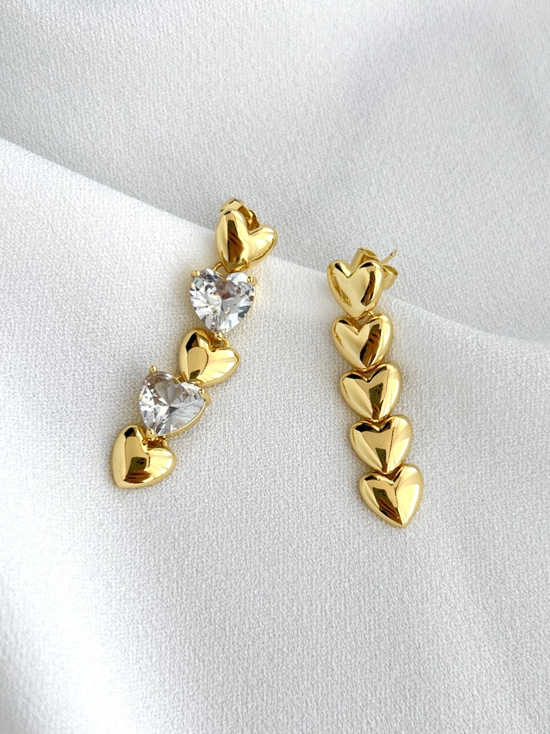 Shiny Heart Earrings