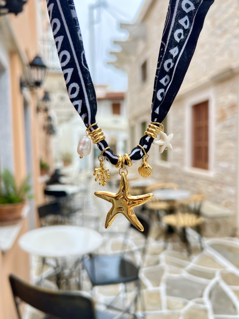 Noir Bandana Necklace