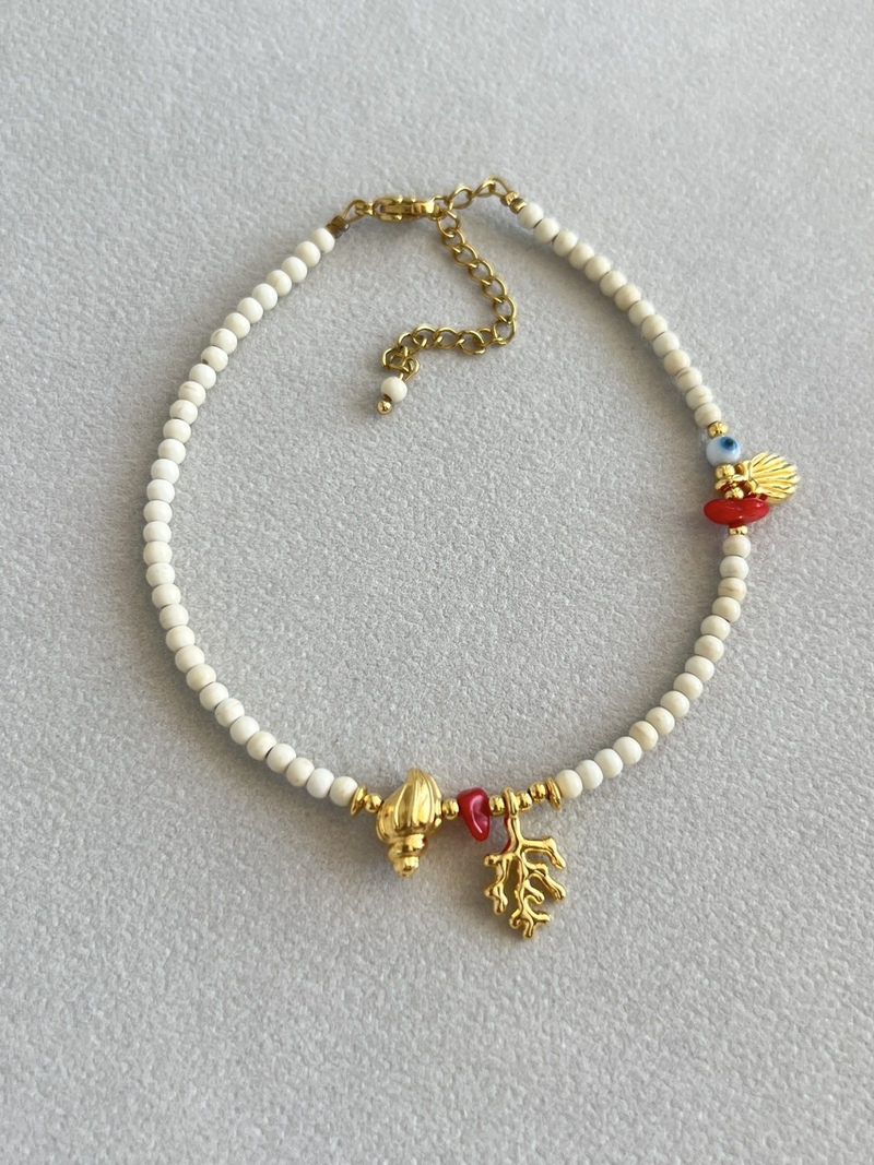 Coral Anklet
