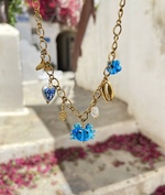 Blue Crabby Necklace
