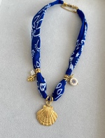 Navy Bandana Necklace - Image 2