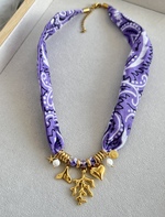 Purple Bandana Necklace - Image 2