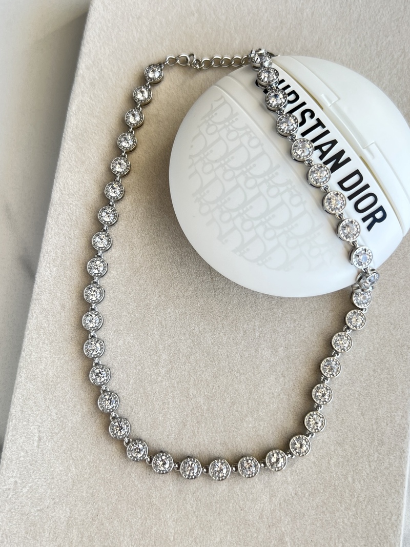 Silver Crystal Necklace