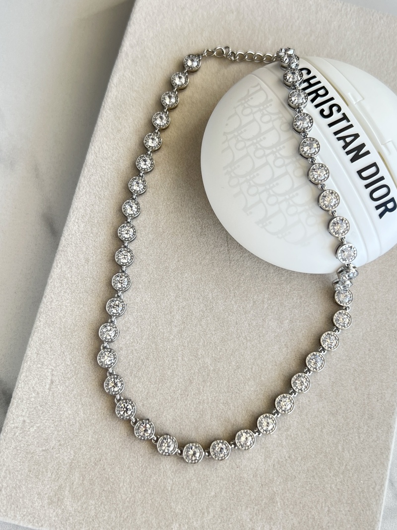 Silver Crystal Necklace