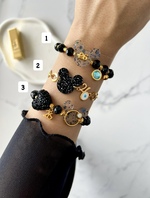 Black Christmas Mickey Bracelets - Image 2