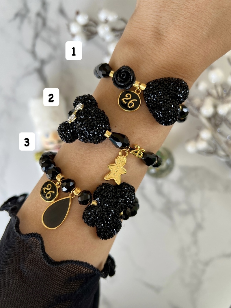 Black Frosted Bracelets
