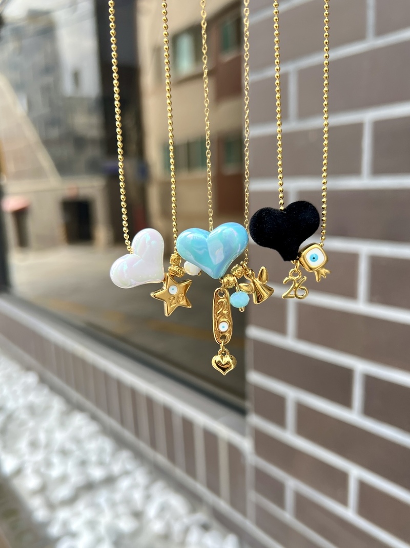 Christmas Hearts Necklace