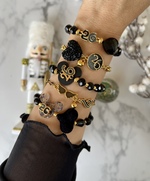 Snowfall Noir Bracelets