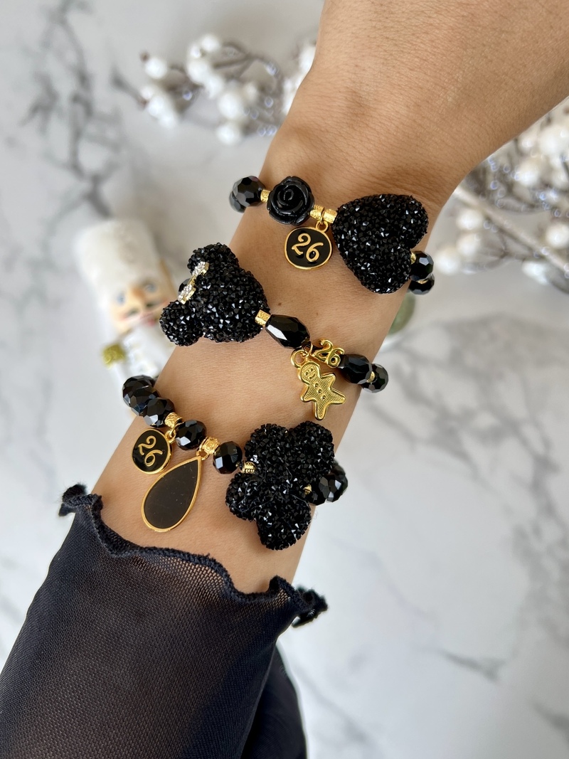 Black Frosted Bracelets