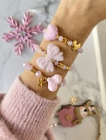 Pink Christmas Bracelets