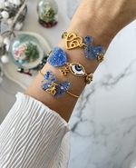 Blue Christmas Mickey Bracelets