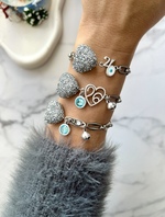 Silver Frosty Bracelets